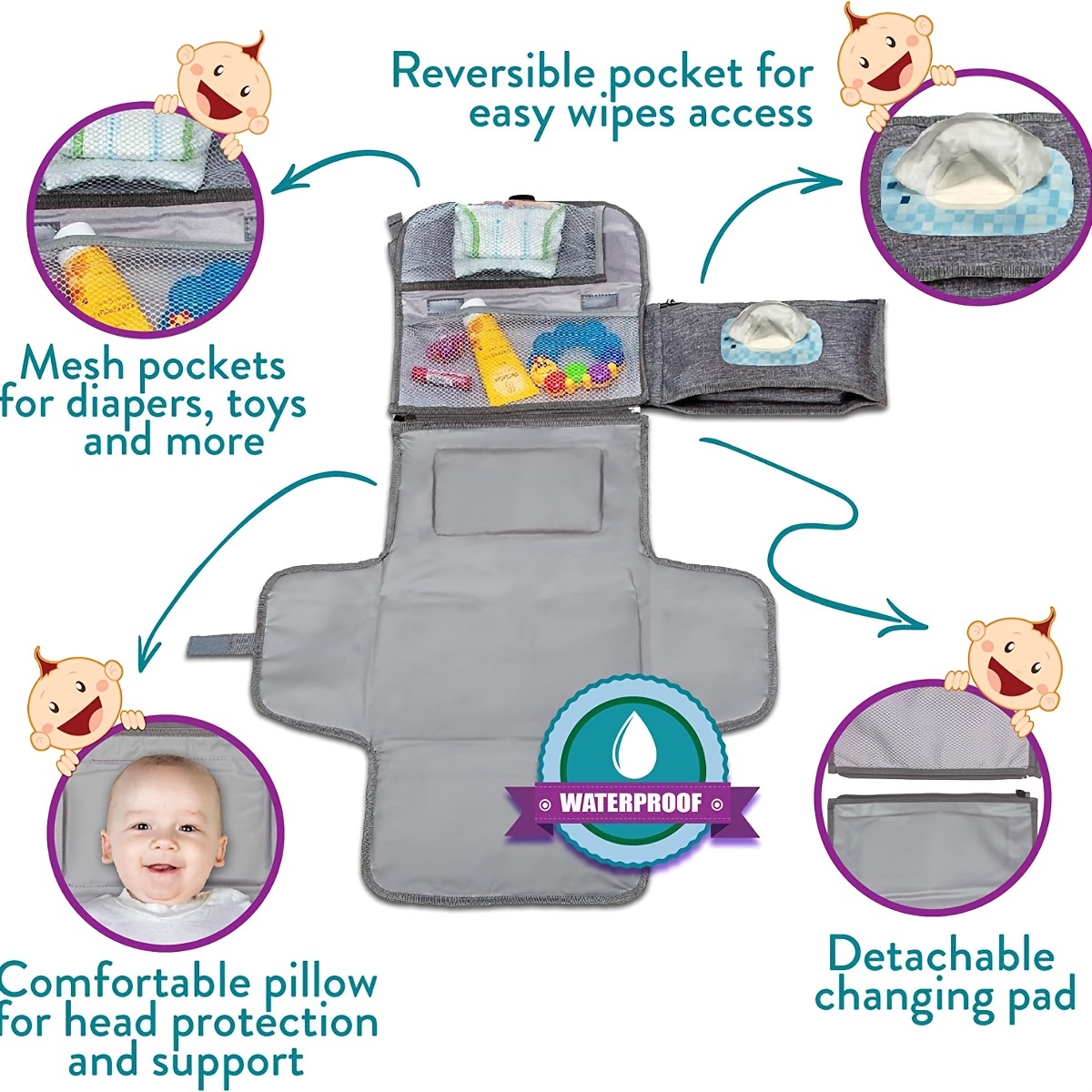 The Ultimate Baby Changing Mat - Diaper Changing Mat avaliação e preço
